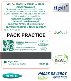 PACK Licence Fin de Saison FFGOLF 2025 et 2026 + 2 cartes de practice de 10 unités