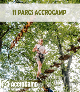 E-BILLETS ACCROCAMP ADULTE + 18 ANS UTILISABLE DANS 11 CLUBS PARTOUT EN FRANCE