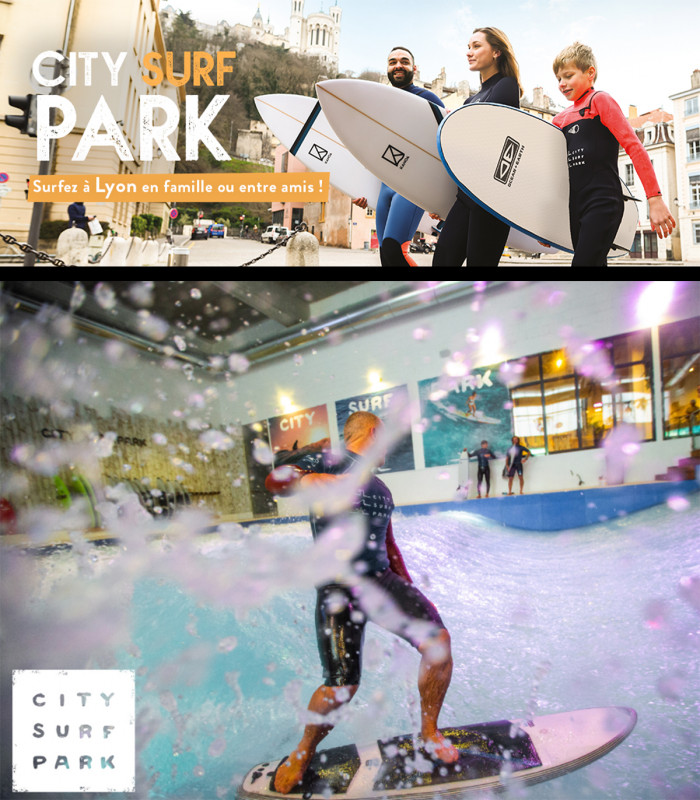 E-Bon d'achat Jeune (-18 ans) 1 Session Expérience CITY SURF PARK LYON