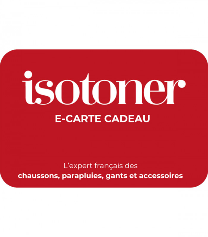 E-carte cadeau Isotoner Valable jusqu'au 24/09/2026