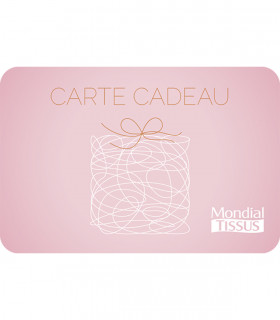 E-carte cadeau Mondial Tissu Valable jusqu'au 24/09/2026