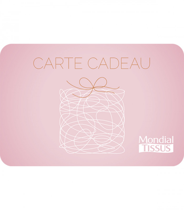 E-carte cadeau Mondial Tissu Valable jusqu'au 24/09/2026