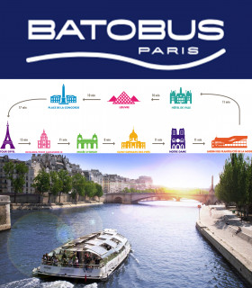 E-Billet Pass 24 heures consécutives BATOBUS PARIS Tarif Unique