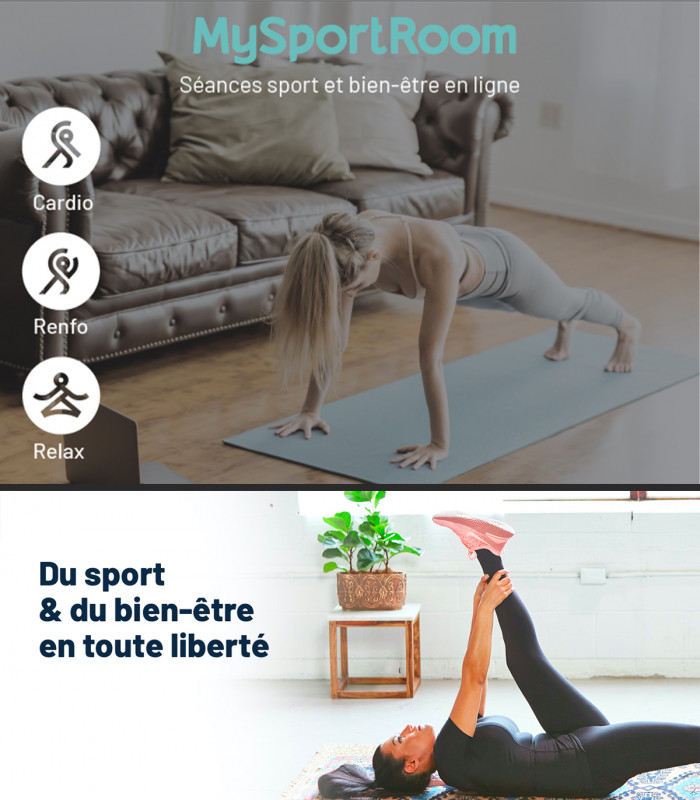 E-Bon d'achat Abonnement 6 mois sport bien-être en ligne MYSPORTROOM