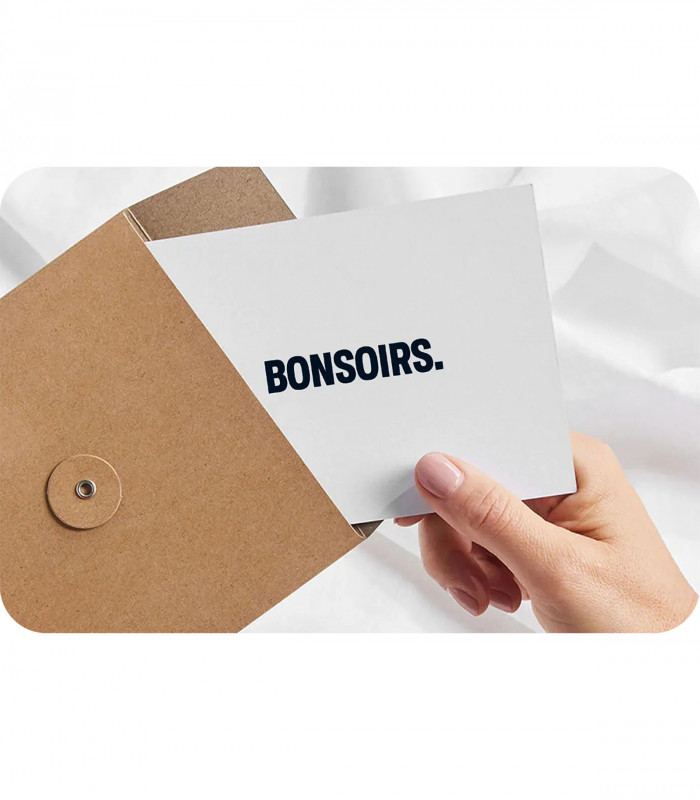 E-carte Cadeau Bonsoirs - 50€ Valable jusqu'au 24/09/2026